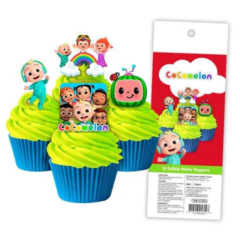 Wafer Cupcake Toppers - Cocomelon (16) - Cupcake Sweeties