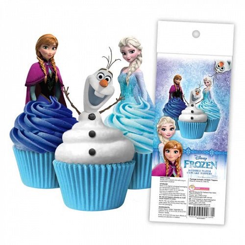 Wafer Cupcake Toppers - Frozen (16) - Cupcake Sweeties