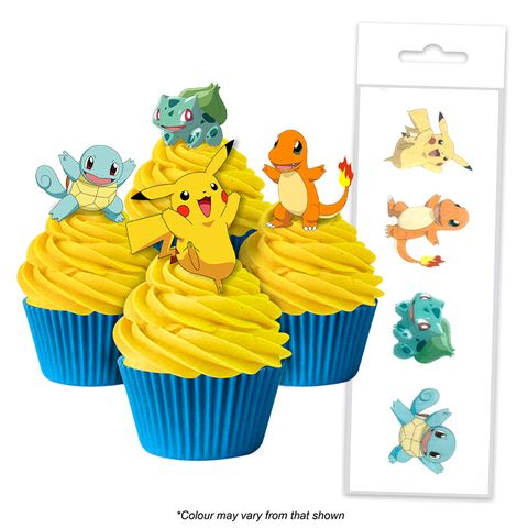Wafer Cupcake Toppers - Pokemon (16) - Cupcake Sweeties