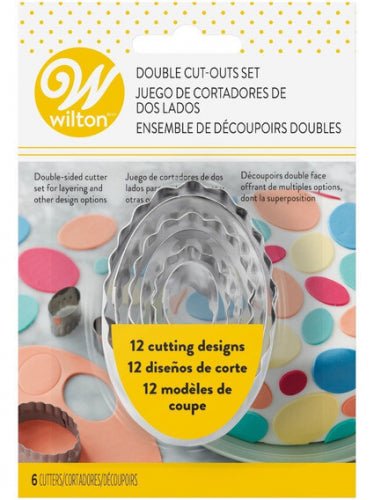 Wilton Double Cutter Set - Oval (set of 6) - Cupcake Sweeties